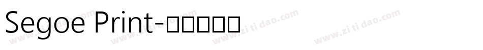 Segoe Print字体转换